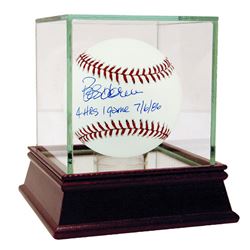 Bob Horner Signed MLB Baseball W/ "4 Hrs 1 Game 7/6/86" Insc
