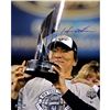 Image 1 : Hideki Matsui 2009 World Series W/ Trophy Vertical 16X20 Photo (MLB Auth)