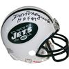 Image 1 : Don Maynard Signed New York Jets Mini Helmet W/ "HOF" Insc