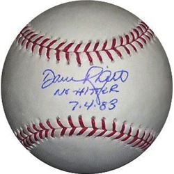 Dave Righetti Signed Official Major League Baseball No Hitter 7-4-83 (Yankees/Giants)