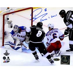 Drew Doughty Signed Los Angeles Kings 2014 Stanley Cup Scoring Goal 8X10 Photo W/ " Game 1 Goal"Insc
