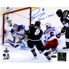Image 1 : Drew Doughty Signed Los Angeles Kings 2014 Stanley Cup Scoring Goal 8X10 Photo W/ " Game 1 Goal"Insc