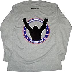 Mark Messier Grey Long Sleeve Medium T-Shirt