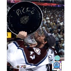 Patrick Roy Colorado Avalanche Signed 2001 Stanley Cup 8X10 Photo (AJ Sports Auth)