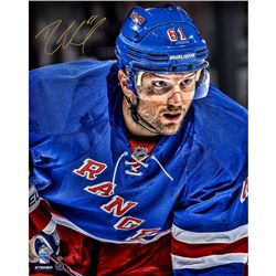 Rick Nash Signed Enhanced Close Up 16X20 Photo