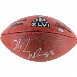 Hakeem Nicks Signed Super Bowl XLVI Football