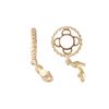 Image 1 : GOLD WHEEL WITH DIAMOND SHOE DANGLE (#118D)