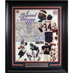 Walter Payton Signed "Legend Among Us" 16X20 Framed Photo (PSA)