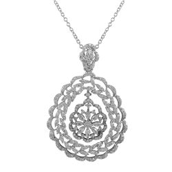 Sterling Silver CZ Pendant