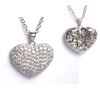 Image 1 : Sterling Silver-CZ Heart Pendant