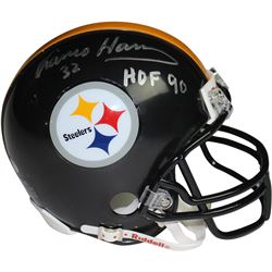 Franco Harris Signed Mini Helmet W/ HOF 90 Inscription