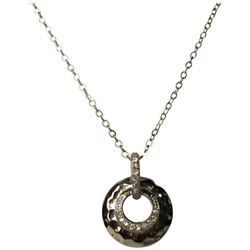 Sterling Silver Donut Pendant