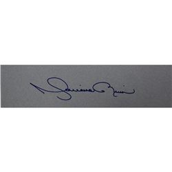Mariano Rivera Signed Long Grey Chit