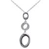 Image 1 : Sterling Silver 3 Circle Pendant