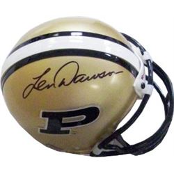 Len Dawson Signed Purdue Boilermakers Replica Mini Helmet