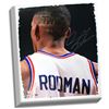 Image 1 : Dennis Rodman Close Up Trilogy Haircut Signed 20X24 Canvas