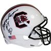 Image 1 : George Rogers Signed South Carolina Gamecocks Schutt Mini Helmet W/ "80 H.T" Insc.