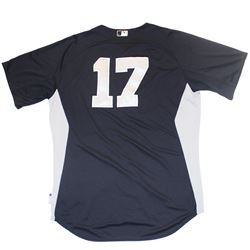 Jayson Nix Home Batting Practice Jersey - NY Yankees 2012 Team Issued #17 Home Batting Practice Jers