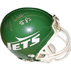 Wesley Walker Signed New York Jets TB Mini Helmet #85 (Silver Sig)