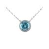 Image 1 : SS SKY BLUE TOPAZ / WHITE TOPAZ NECKLACE (#9703SPMUL)