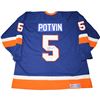 Image 1 : Denis Potvin Signed New York Islanders Retro CCM Jersey W/ "HOF 91" Insc (AJ Sports Auth)