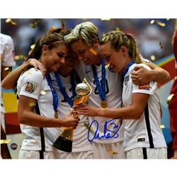 Abby Wambach Signed 2015 World Cup Celebration 8X10 Photo