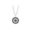 Image 1 : SS BLACK / WHITE DIAMOND PENDANT (#7752D-BLK)