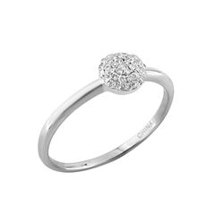 SS DIAMOND RING - Size 7 (#9735D)