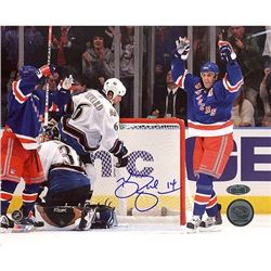 Brendan Shanahan Arms Raised Celebrates Career Goal #600 8X10 Photo