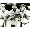 Image 1 : Duke Snider Signed B&W "With Hodges And Stengel" 16X20 Photo
