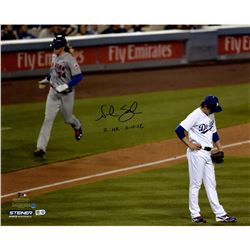 Noah Syndergaard Signed 2Nd Home Run Vs. Dodgers 16X20 Photo W/ "5/11/16 2 HR's" Insc