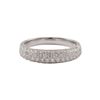 Image 1 : Rhodium Plated Sterling Silver CZ Ring, Size 10