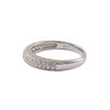 Image 2 : Rhodium Plated Sterling Silver CZ Ring, Size 10