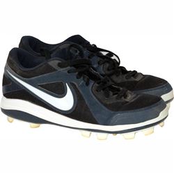 Mark Teixeira Game Used Blue/White Rubber Cleats (Pair) Size: 13.5