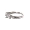 Image 2 : Rhodium Plated Sterling Silver CZ Ring, Size 9