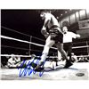 Image 1 : Mike Tyson Signed Standing Over Opponent  After Knock Out  B/W 8X10 Photo ( Tri-Star Auth Holo Only)