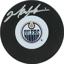 Mark Messier Oilers Autograph Puck