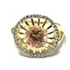 Image 1 : Sterling Silver-GD-Champaign Cz  Ring