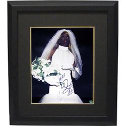 Dennis Rodman Signed Wedding Dress 16X20 Photo Custom Framed With "Mrs" (Bulls/Spurs/Pistons/Lakers)