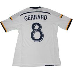 Steven Gerrard Signed Los Angeles Galaxy Jersey (Signed On Back) (Icons Auth)