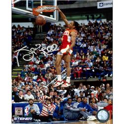 Spud Webb Signed  Slam Dunk Contest 8X10 Photo