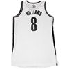 Image 1 : Deron Williams Signed Brooklyn Nets White Game Model Jersey