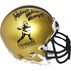 Rashaan Salaam Signed Heisman Authentic Gold Mini Helmet (Colorado Buffaloes)