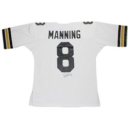 Archie Manning Signed Authentic 1971 White New Orleans Saints Mitchell And Ness Jersey (Signed Below