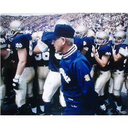 Chris Zorich With Lou Holtz 16X20 Photograph