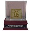 Image 1 : New York Yankees Bench Slice W/ Glass Display Case