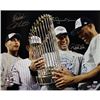Image 1 : Jeter, Pettitte, Posada & Rivera- Four Signature "Core Four" Celebration With 2009 WS Trophy Horizon