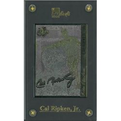 Cal Ripken, Jr. Unsigned Baltimore Orioles 24 Karat Gold Signature Card Career- LTD