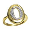 Image 1 : Sterling Silver Two Tone Double 'O' Ring