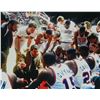 Image 1 : Jim Calhoun Signed UCONN (Connecticut) Team Huddle Around Coach 16X20 Photo